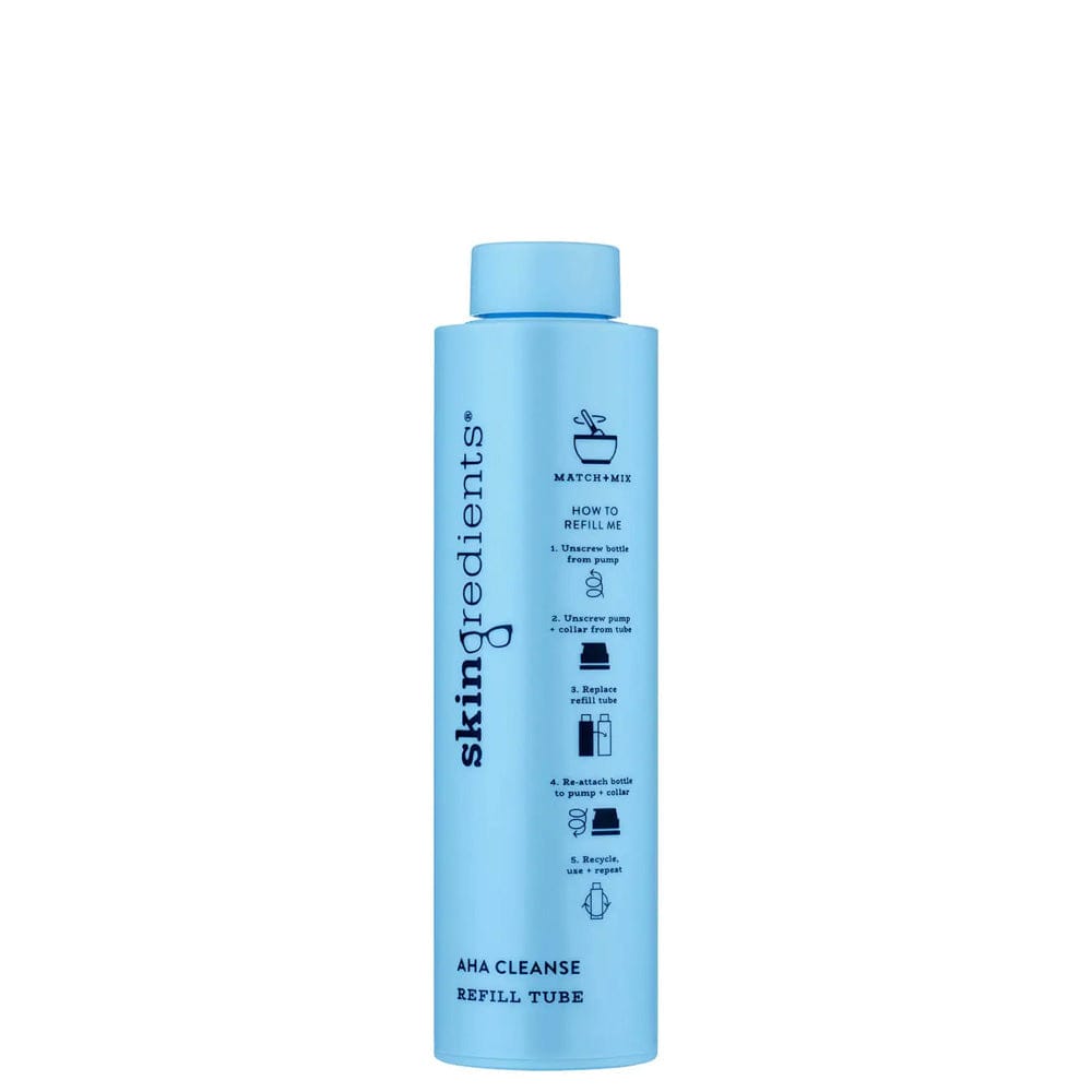 Skingredients Cleanser Refill Tube 100ml *You must buy Primary Refillable Pack first* Skingredients AHA Cleanse Brightening and Exfoliating Lactic Acid Cleanser