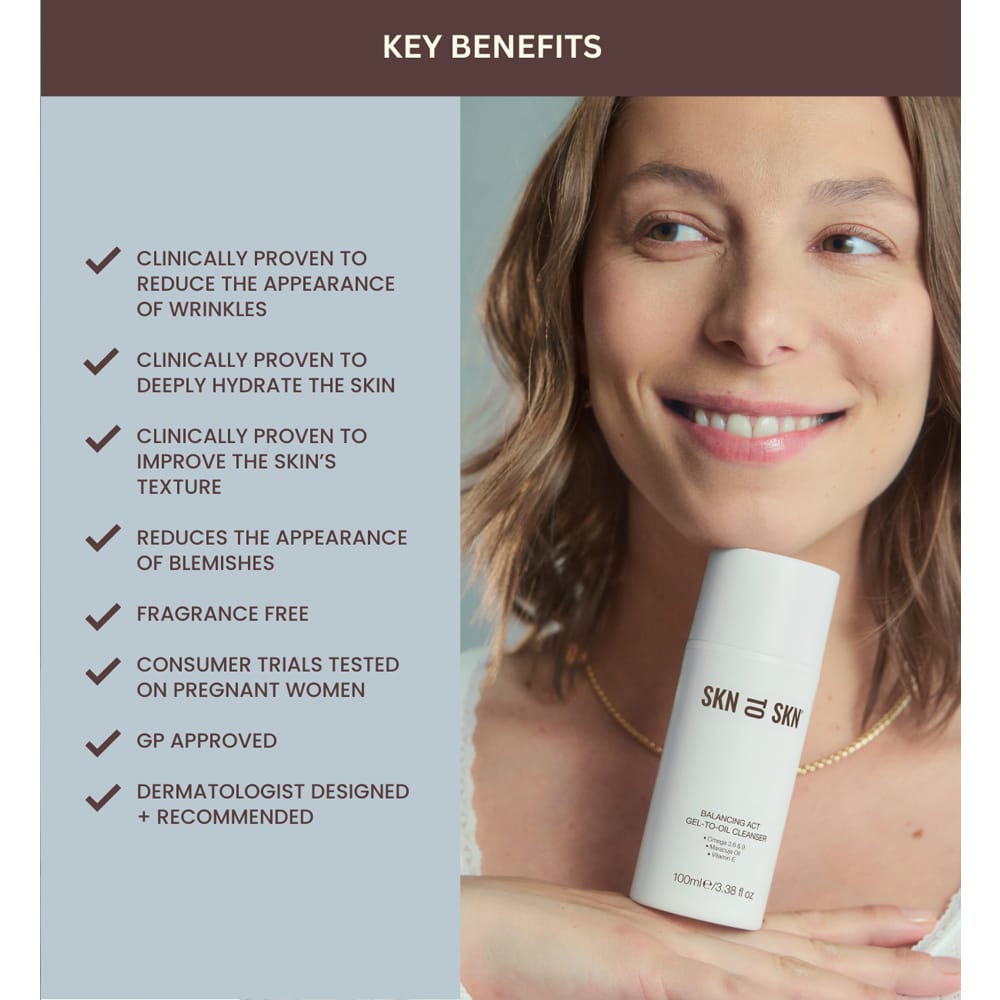 SKN TO SKN Cleanser SKN TO SKN Balancing Act Gel-To-Oil Cleanser 100ml