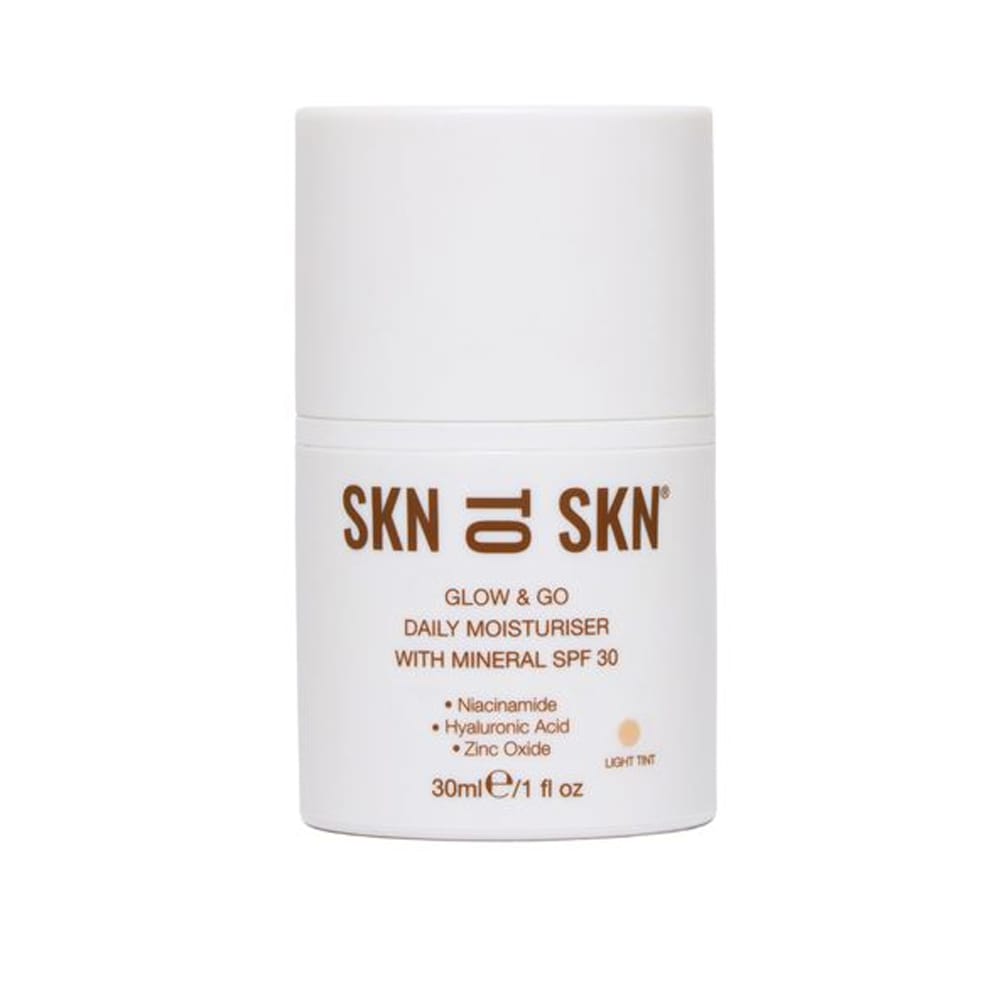 SKN TO SKN Moisturiser With SPF Light Tint SKN TO SKN Glow & Go Daily Moisturiser With Mineral SPF30 30ml