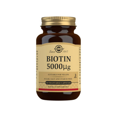 Solgar Vitamins & Supplements Solgar Biotin 5000ug 50 Vegetable Capsules