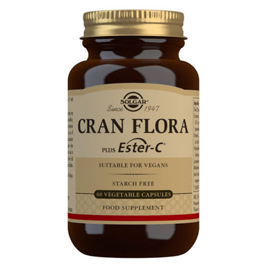 Solgar Vitamins & Supplements Solgar Cran Flora Cranberry 60 Vegetable Capsules