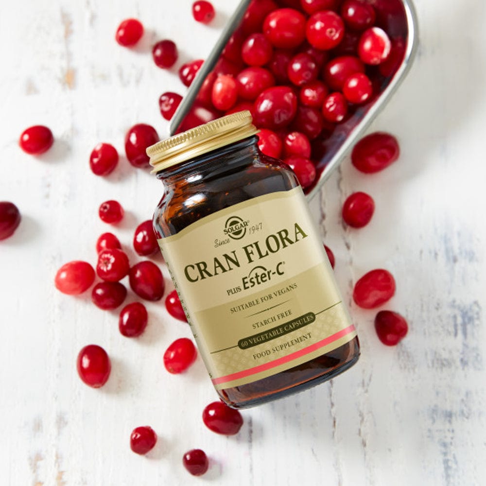 Solgar Vitamins & Supplements Solgar Cran Flora Cranberry 60 Vegetable Capsules