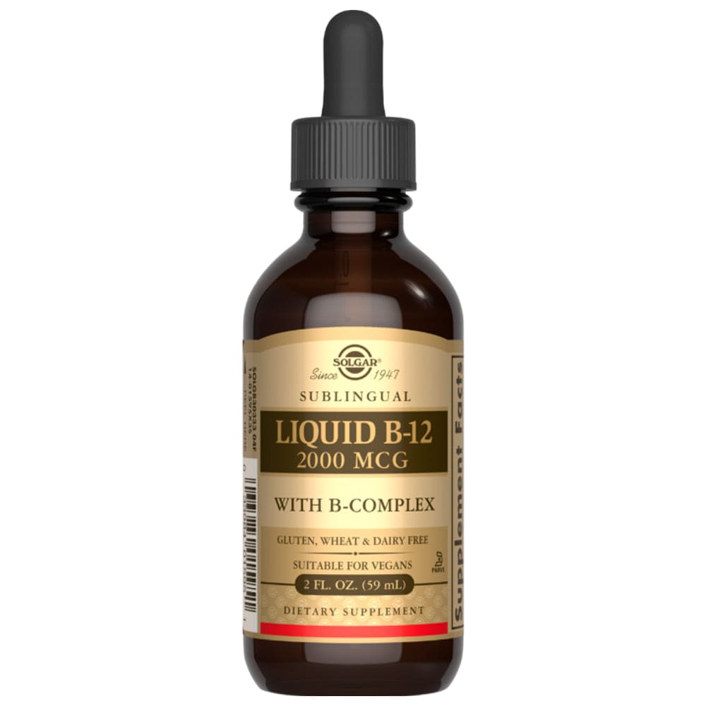 Solgar Liquid B12 2000mcg with B-Complex 59ml | Meaghers Pharmacy