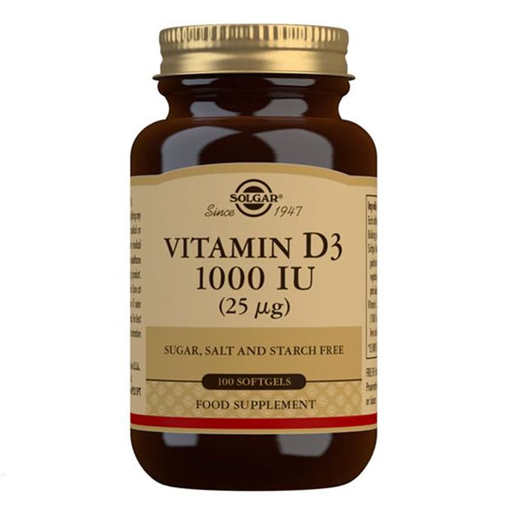 Solgar Vitamins & Supplements Solgar Vitamin D3 1000 IU 25mcg 100 Softgels