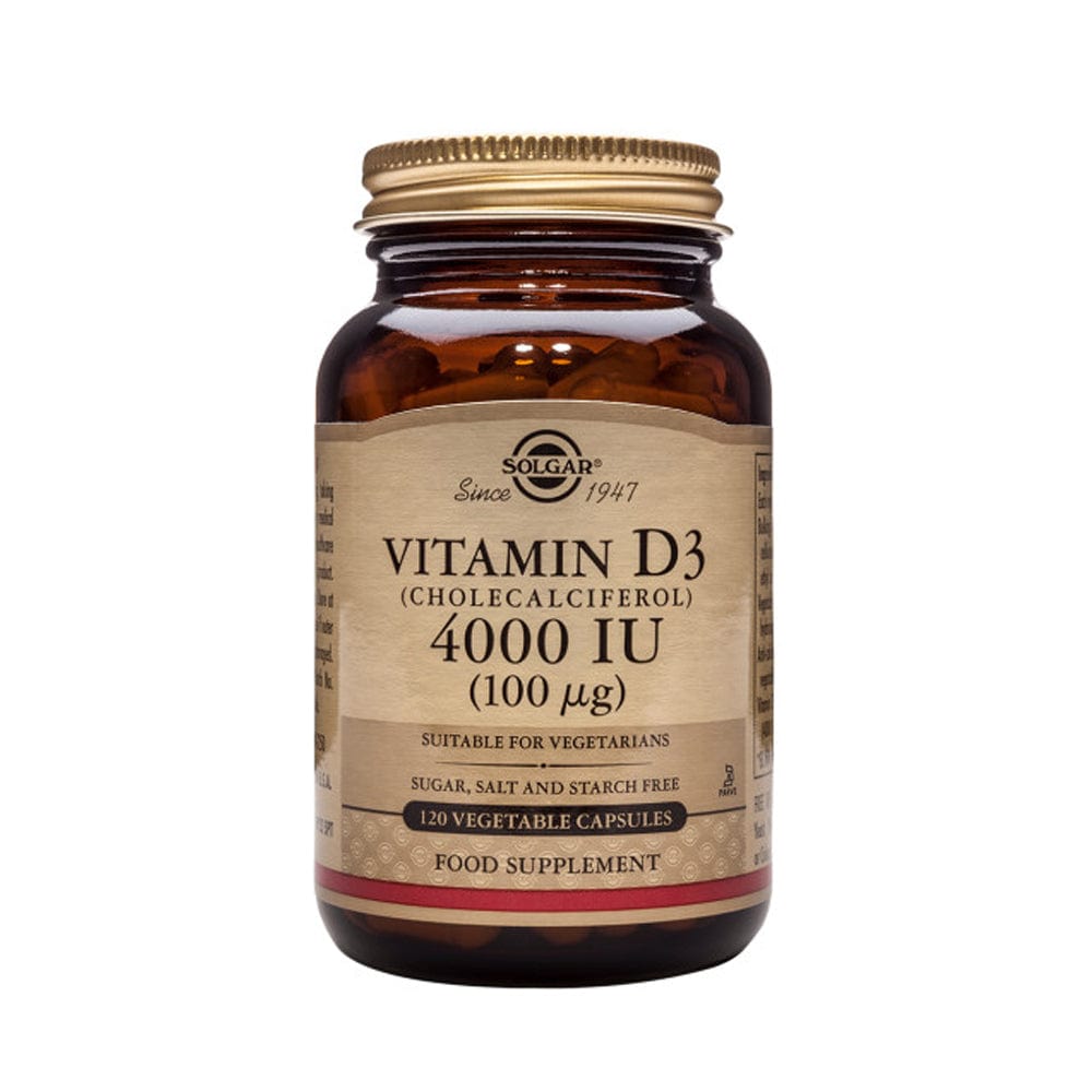 Solgar Vitamins & Supplements 120 Capsules Solgar Vitamin D3 4000 IU 100ug Vegetable Capsules