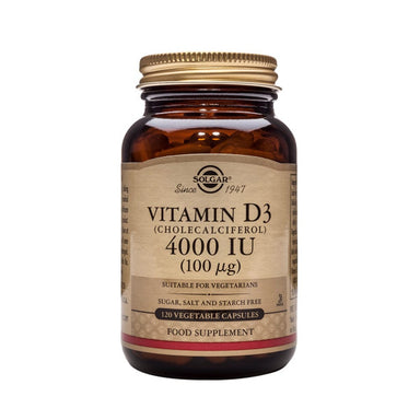 Solgar Vitamins & Supplements 120 Capsules Solgar Vitamin D3 4000 IU 100ug Vegetable Capsules