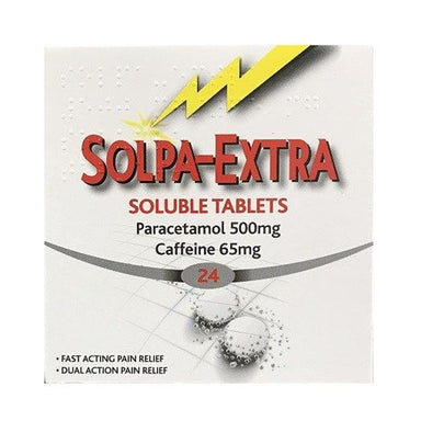 Meaghers Pharmacy Pain Relief Solpa-Extra Soluble 500/65mg Tablets 24 Pack