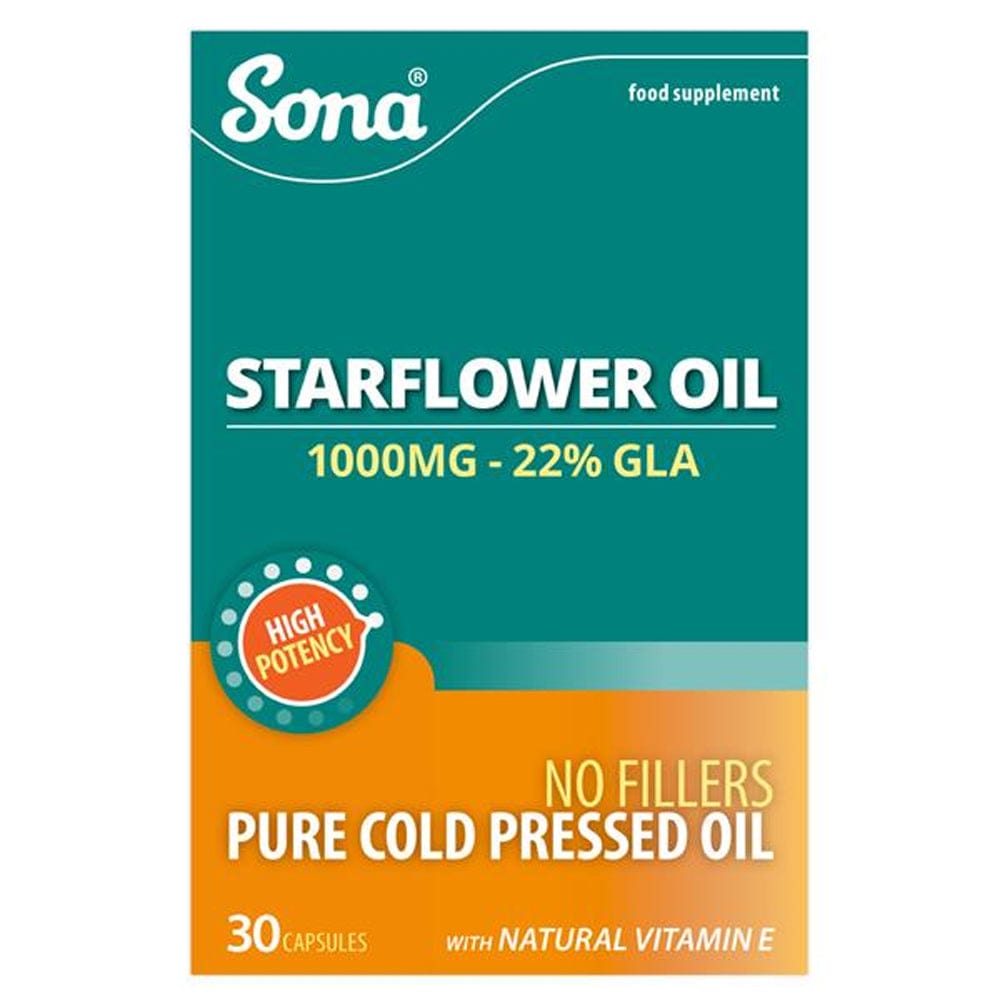 Sona Vitamins & Supplements Sona Starflower Oil 1000mg 30 Capsules