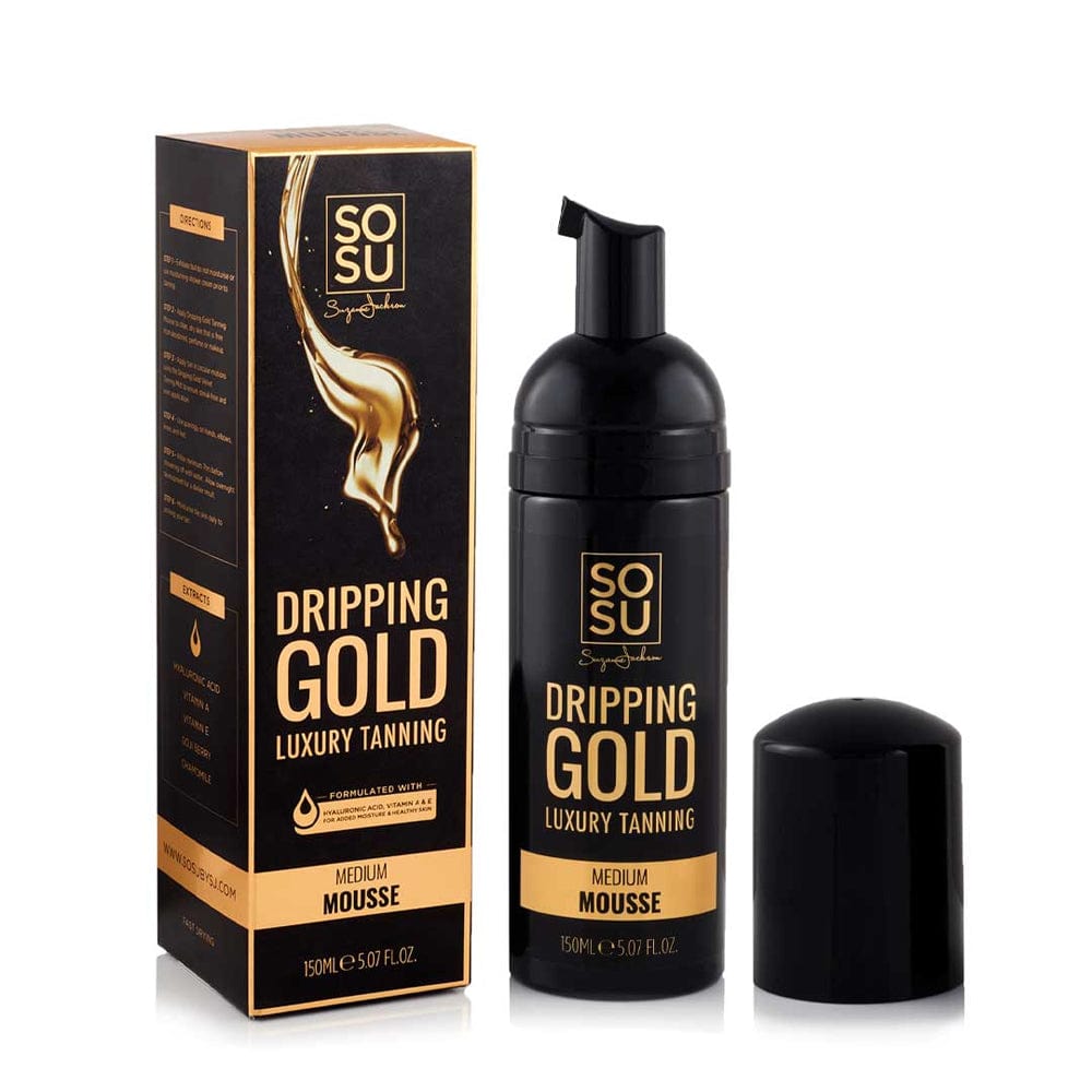 Sosu By Suzanne Jackson Tanning Mousse Medium - A golden olive tone SOSU Dripping Gold Luxury Tanning Mousse 150ml