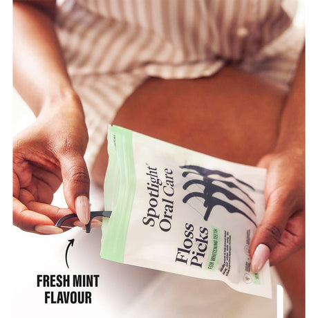 Spotlight Floss Picks Spotlight Oral Care Floss Picks for Whitening Teeth