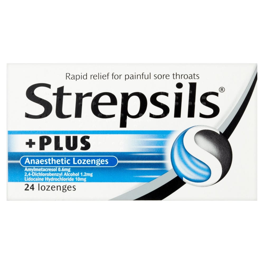 Meaghers Pharmacy Throat Lozenges Strepsils Plus Anaesthetic Lozenges 24 Pack