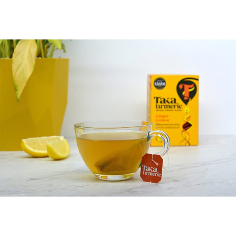 Wholefoods Tea Bags Taka Turmeric Organic Ginger & Lemon Tea