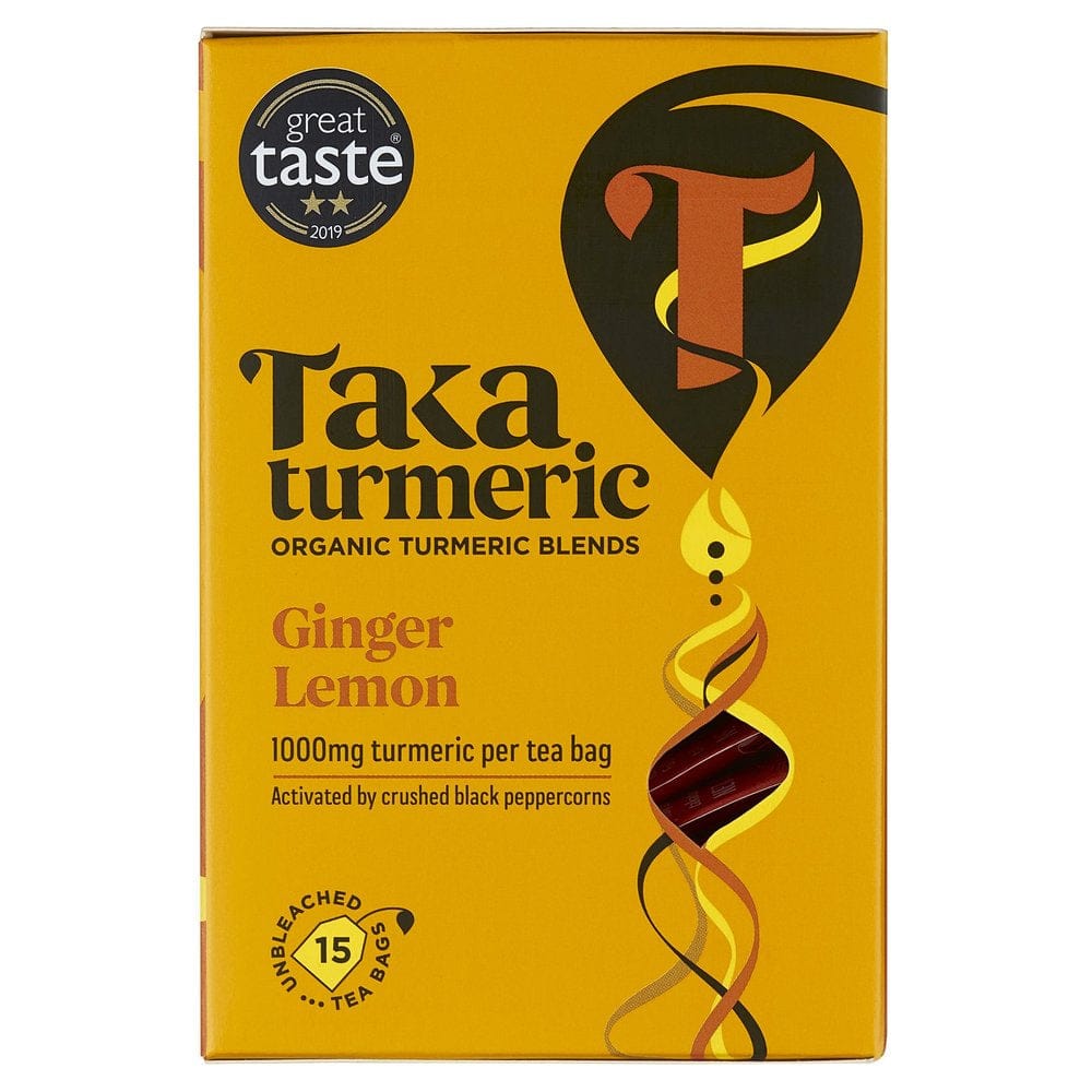 Wholefoods Tea Bags Taka Turmeric Organic Ginger & Lemon Tea