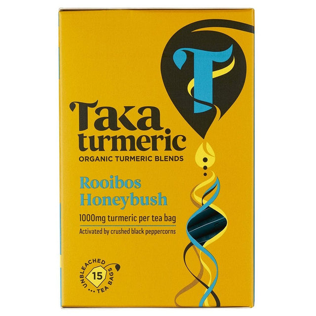 Wholefoods Tea Bags Taka Turmeric Organic Rooibos & Honeybush Tea
