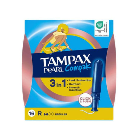Tampax Tampons Tampax Compak Pearl Regular 16 Pack