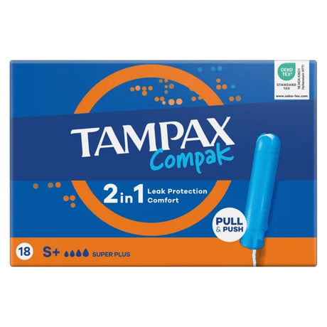 Tampax Tampons Tampax Compak Super Plus Tampons 18 Pack