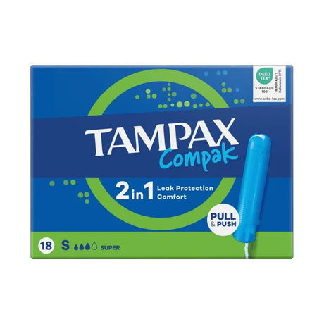 Tampax Tampons Tampax Compak Super Tampons 18 Pack