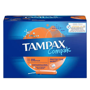 You added <b><u>Tampax Pearl Compak Super Plus 18 Pack</u></b> to your cart.