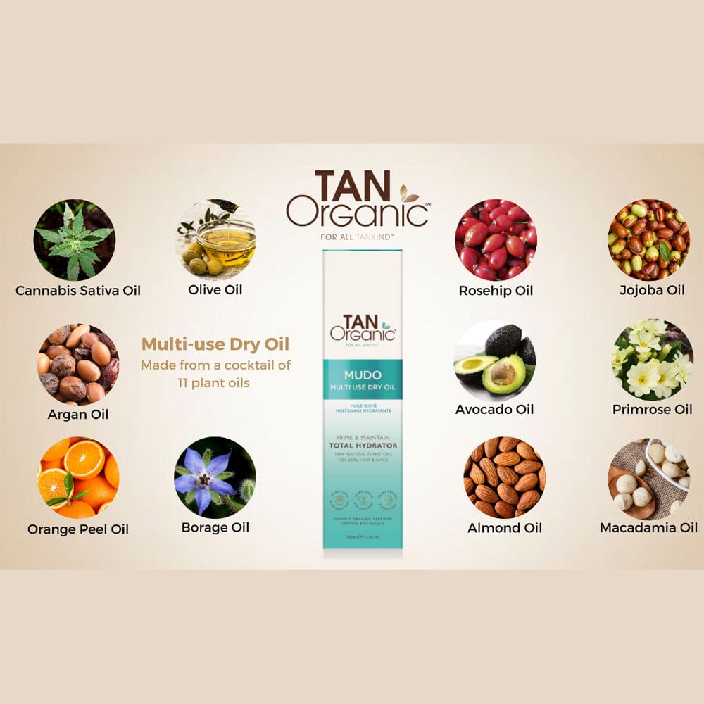 Tan Organic Body Oil TanOrganic Moisturising Multi-Use Dry Oil 100ml