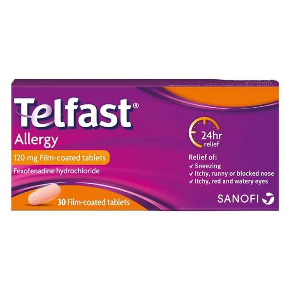 Telfast Allergy Relief Telfast Allergy 120mg 30 Tablets