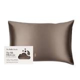 The Belle Brush Pillowcase Mocha The Belle Brush Silk Pillowcase
