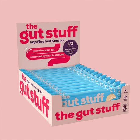 The Gut Stuff Fibre Bars The Gut Stuff High Fibre Bars - Sea Salt & Caramel 12 bar box