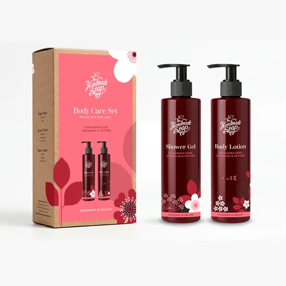 The Handmade Soap Company Skincare Set The Handmade Soap Co Body Care Set Coriander Seed Geranium & Vetiver