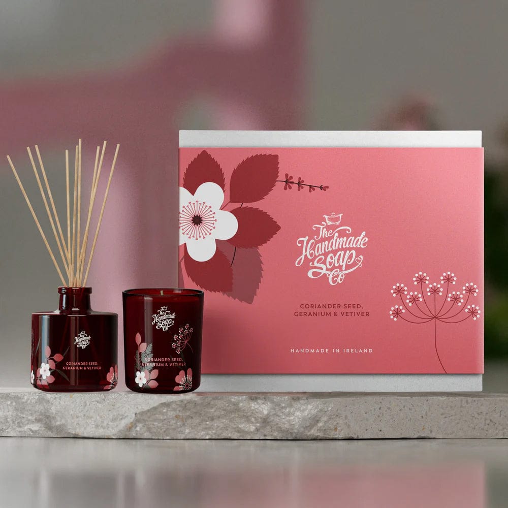 The Handmade Soap Company Gift Set The Handmade Soap Company Coriander Seed, Geranium & Vetiver Diffuser Gift Set