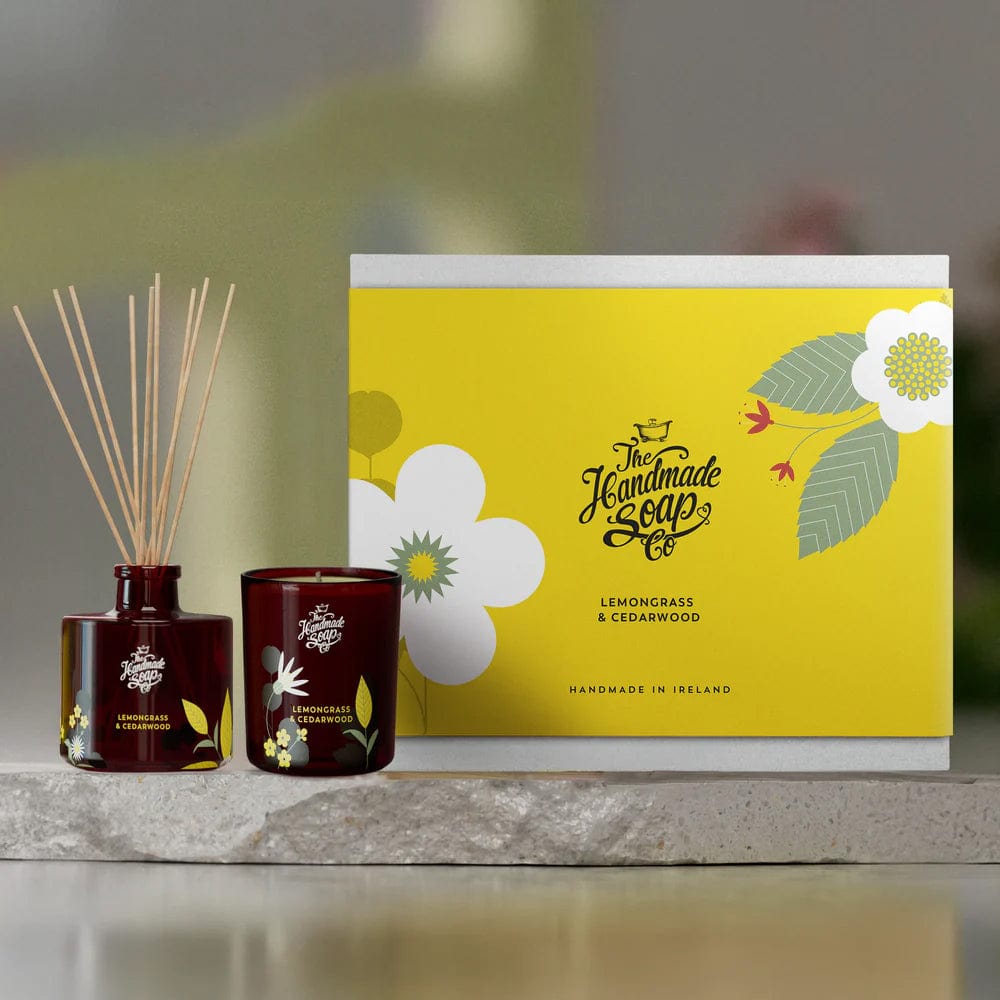 The Handmade Soap Company Candle Set The Handmade Soap Company Lemongrass & Cedarwood Candle & Diffuser Set