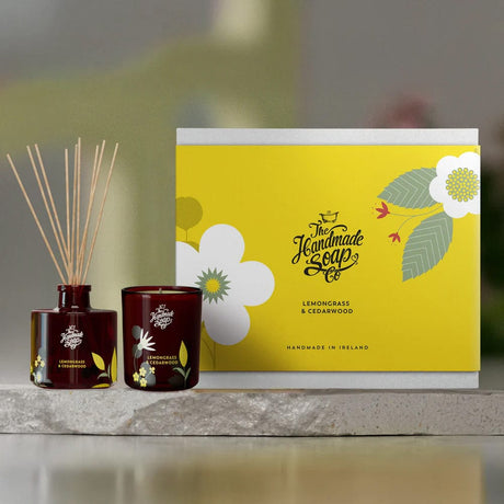 The Handmade Soap Company Candle Set The Handmade Soap Company Lemongrass & Cedarwood Candle & Diffuser Set
