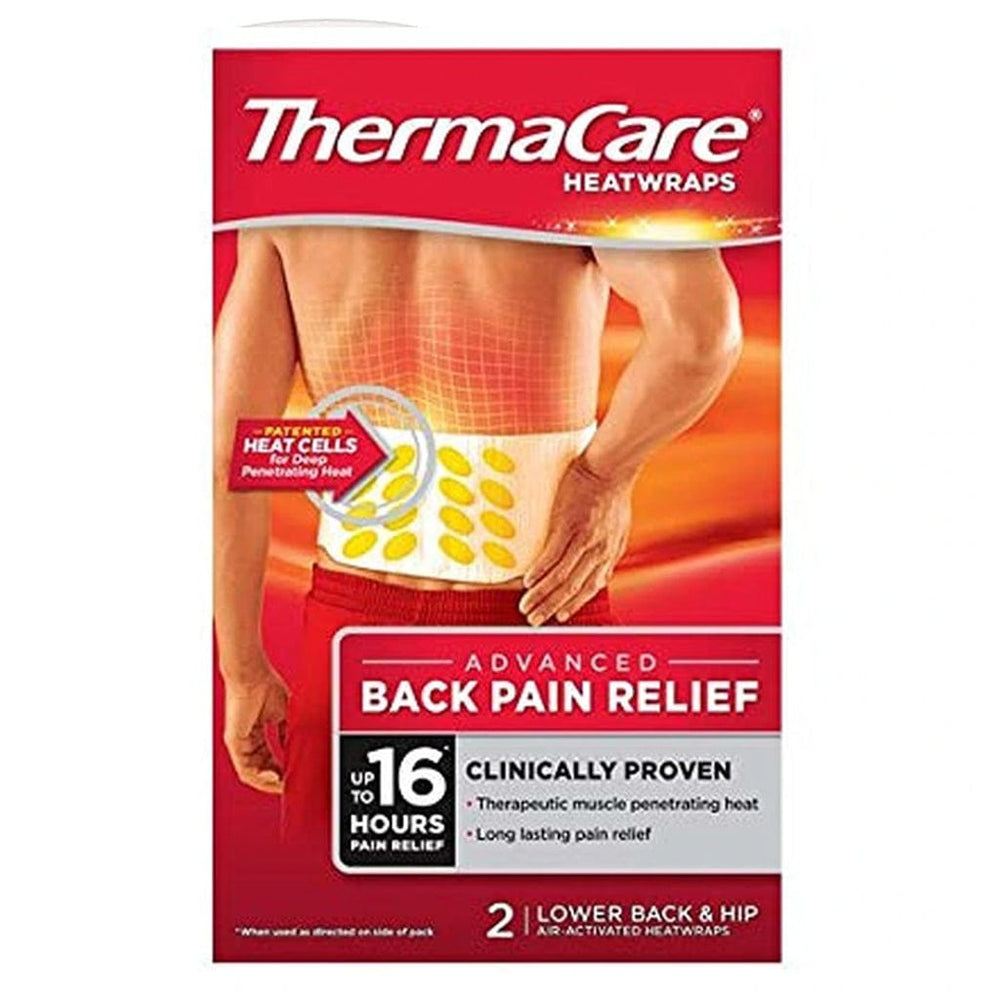 ThermaCare Lower Back & Hip Pain Relief Heat Wraps, Small/Medium