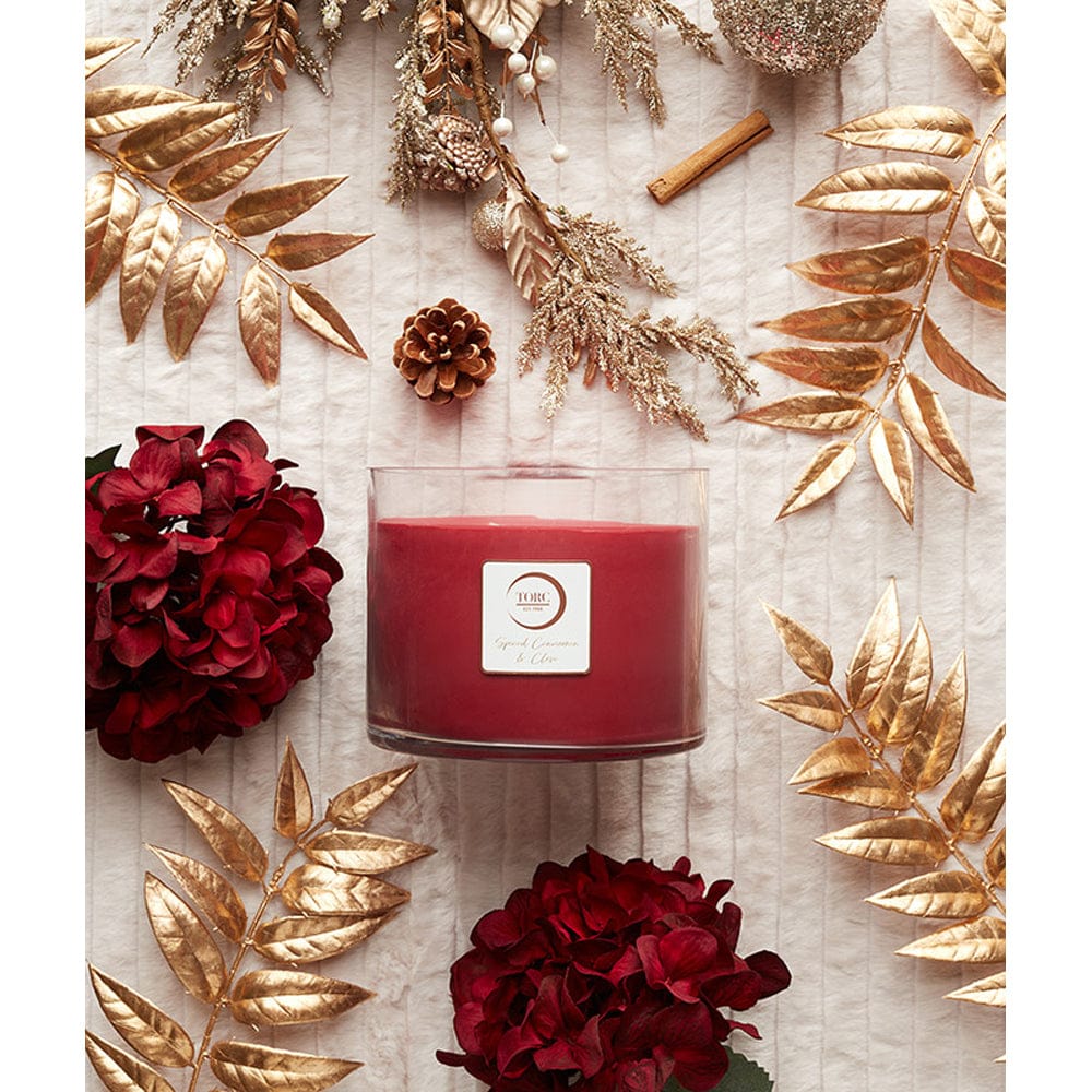 Torc Candle Torc Luxury Spiced Cinnamon & Clove 4 Wick Christmas Candle