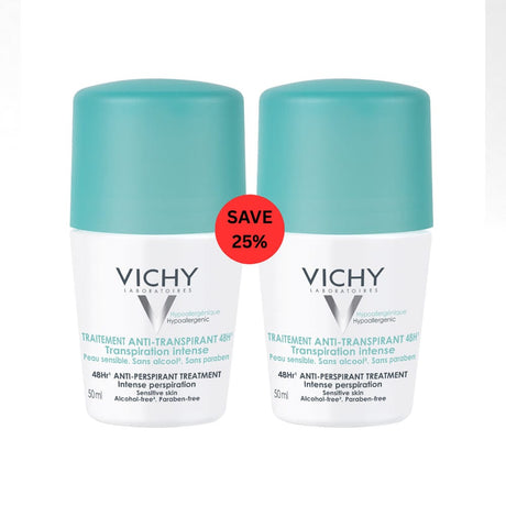 Vichy Deodorant Vichy Deodorant 48 Hour Intensive Anti-Perspirant Roll On Bundle