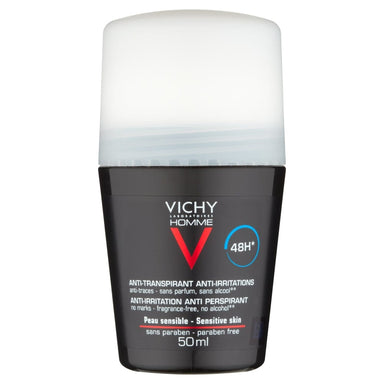 Vichy Deodorant Vichy Homme 48HR Roll On Deodrant For Sensitive Skin