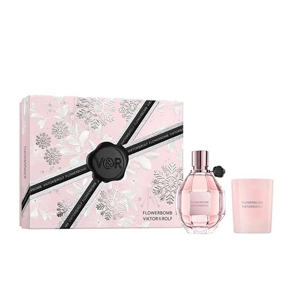 Viktor & Rolf Fragrance Set Viktor & Rolf Flowerbomb Eau De Parfum 100ml Candle Gift Set
