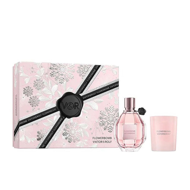 Viktor & Rolf Fragrance Set Viktor & Rolf Flowerbomb Eau De Parfum 100ml Candle Gift Set