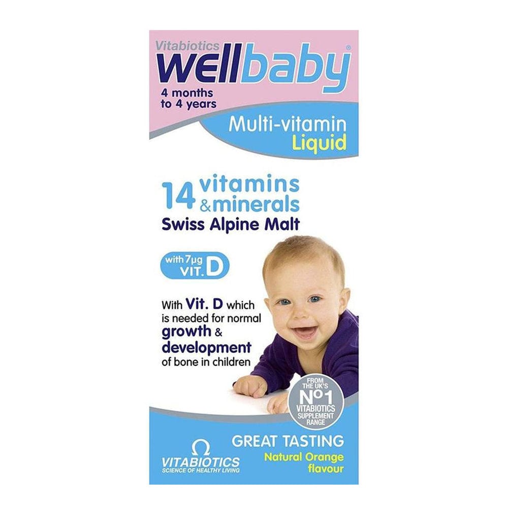 Vitabiotics Childrens Vitamins Vitabiotics Wellbaby Infant Liquid 150ml