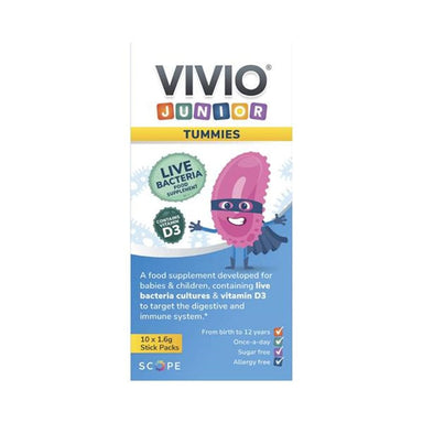 VIVIO Vitamins & Supplements Vivio Junior Tummies 10 x 1.6g Stick Packs