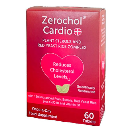 Zerochol Vitamins & Supplements Zerochol Cardio + 60 Tablets