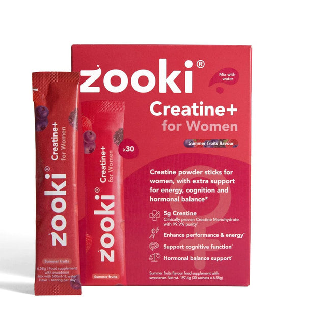 Zooki Vitamins & Supplements 30 Sachets Zooki Creatine+ For Women Summers Fruits