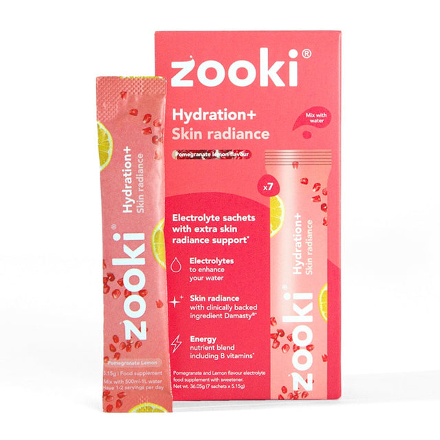 Zooki 🎁 Zooki Hydration+ Skin Radiance Pomegranate Lemon Flavour GWP (100% off)