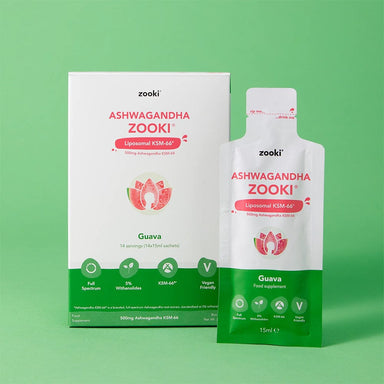 Zooki Vitamins & Supplements Zooki Liposomal Ashwagandha 30 sachets