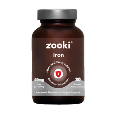 Zooki Vitamins & Supplements Zooki Liposomal Iron Capsules 30 Servings