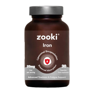 Zooki Vitamins & Supplements Zooki Liposomal Iron Capsules 30 Servings