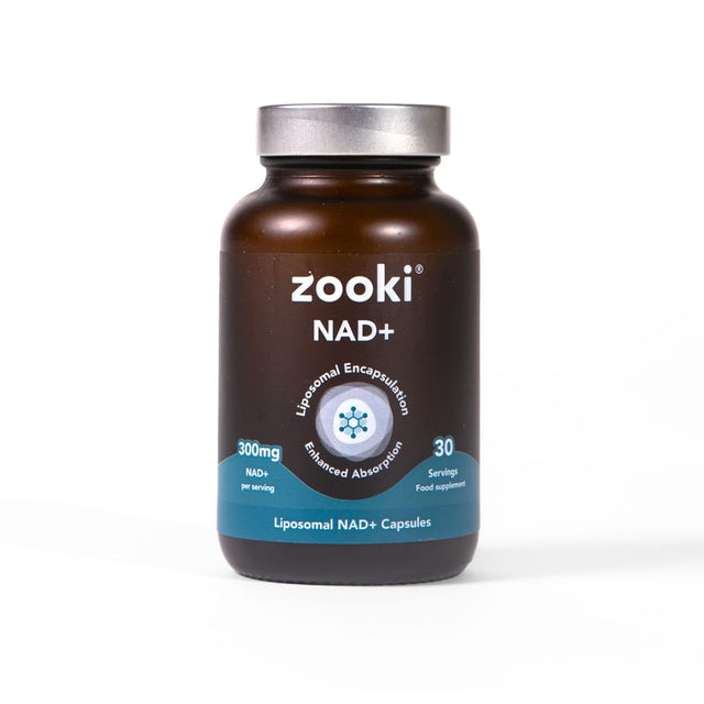 Zooki Vitamins & Supplements Zooki Liposomal NAD+ 300mg  30 Capsules