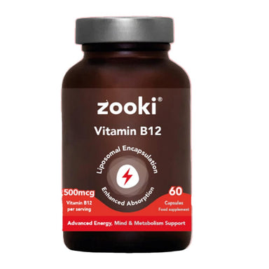 Zooki Vitamins & Supplements Zooki Liposomal Vitamin B12 Capsules 30 Servings