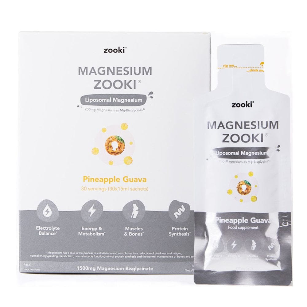 Zooki Vitamins & Supplements 30 Sachets Zooki Magnesium Pineapple Guava
