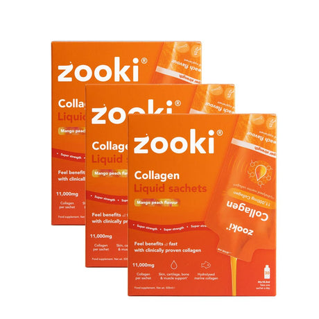 Zooki Vitamins & Supplements Zooki Super Strength Collagen Mango Peach 3 Months Supply