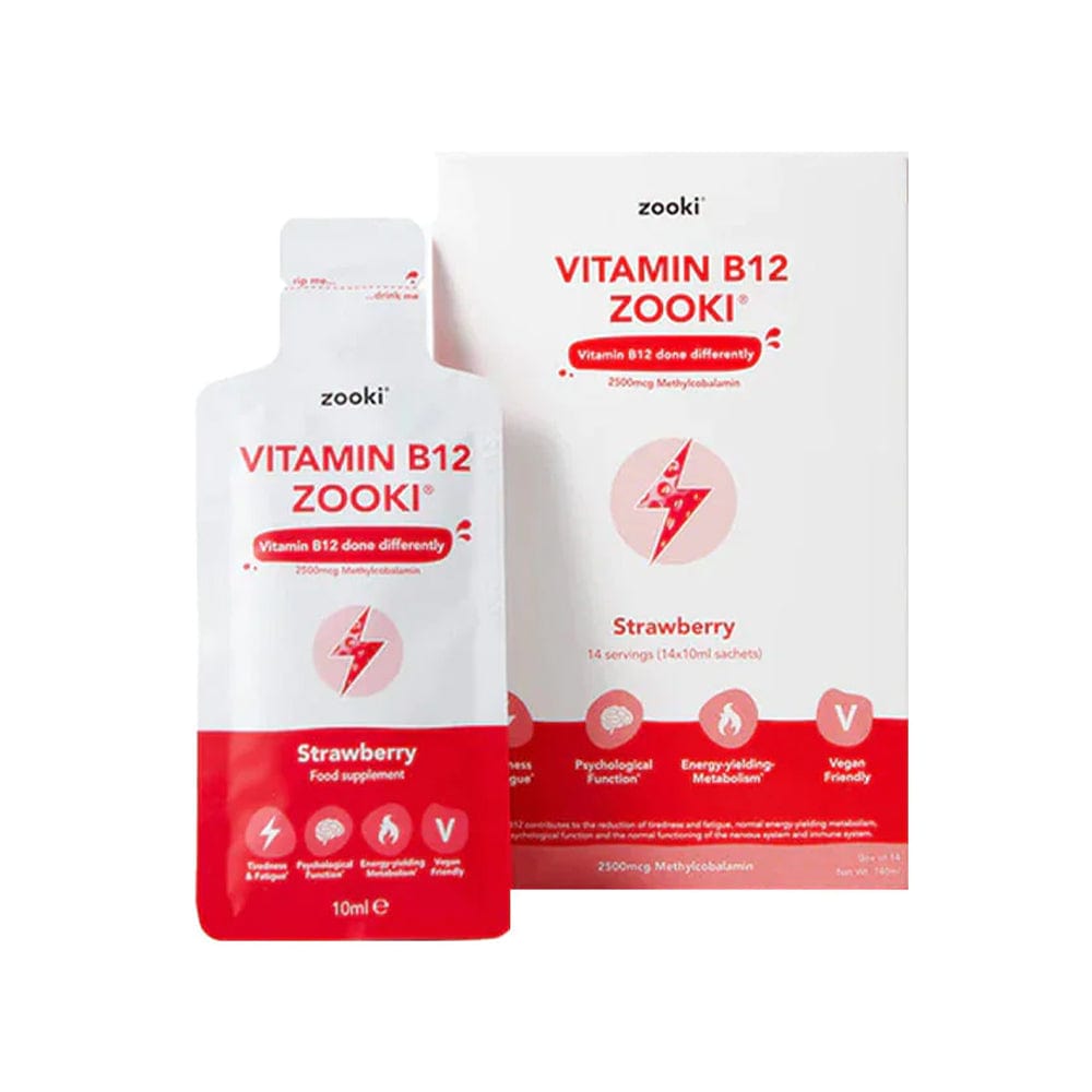 Zooki Vitamins & Supplements 14 Sachets Zooki Vitamin B12 Strawberry 30 Sachets